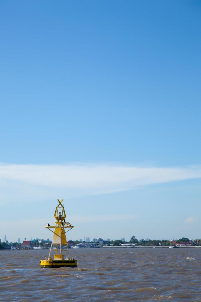 Buoy on the sea photo