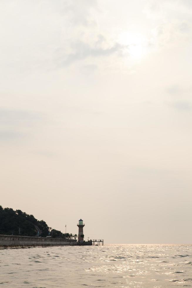 Lighthouse at the coast photo