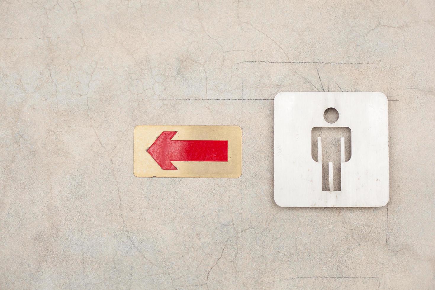 Sign of the men's room photo