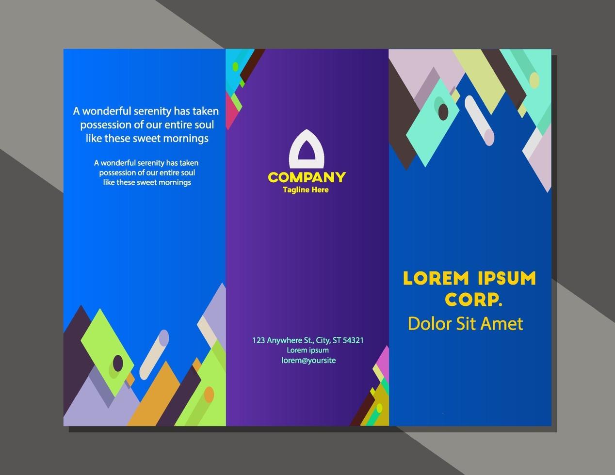 Modern and simple design poster business brochure cover layout vector template