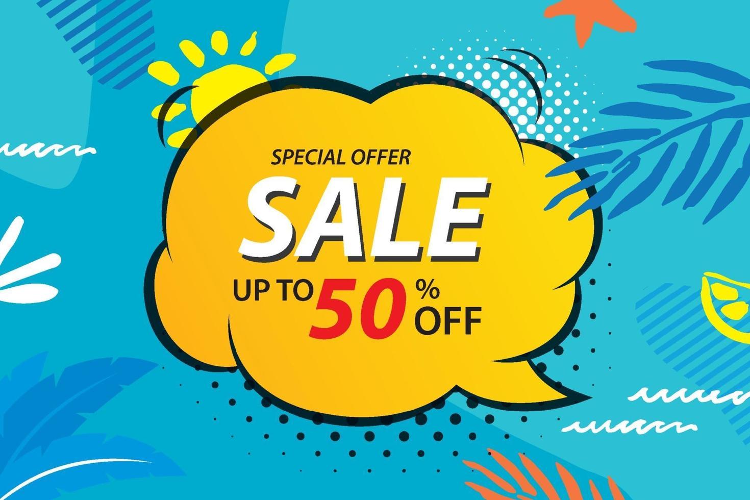 Summer sale emails and banners templates. Vector illustrations for website, posters, brochure, voucher discount, flyers, newsletter designs, ads, promotional background.