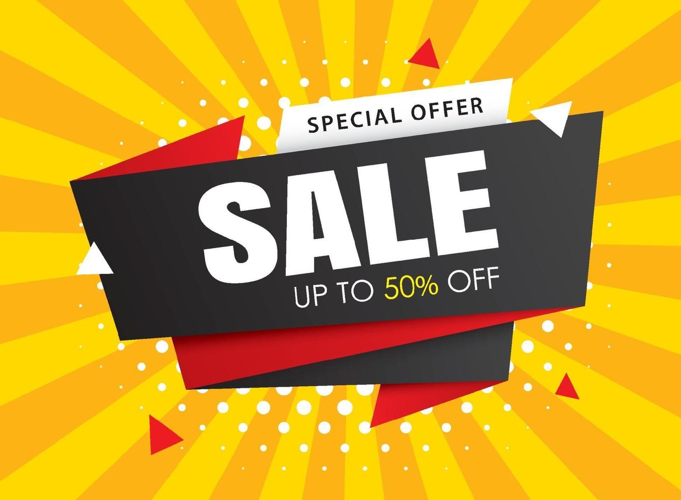 Sale banner templates. Vector illustrations for posters, shopping, email and newsletter designs, ads.