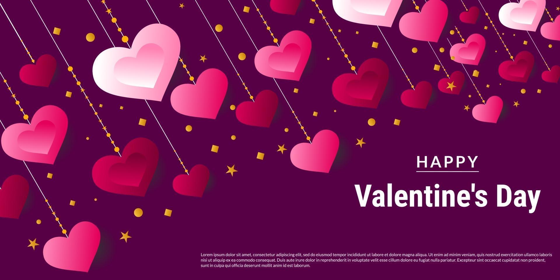 fondo del dia de san valentin vector