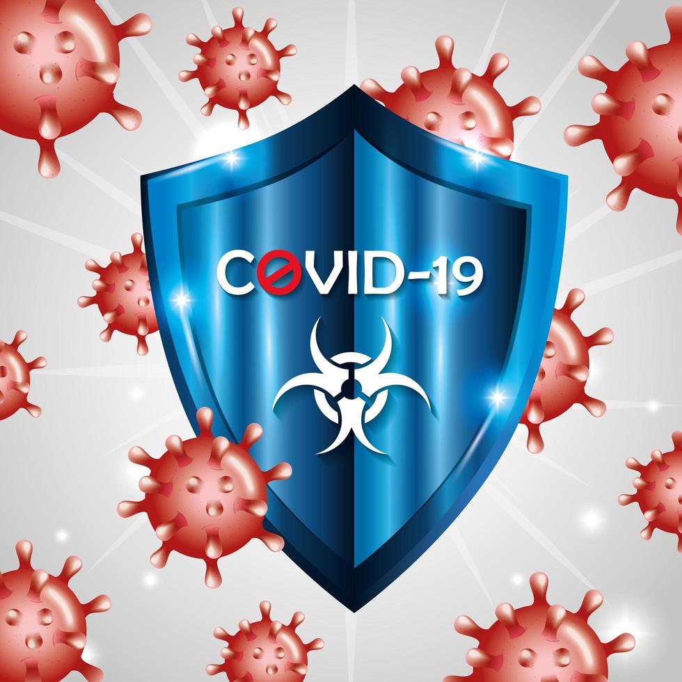 fondo de campaña de coronavirus vector