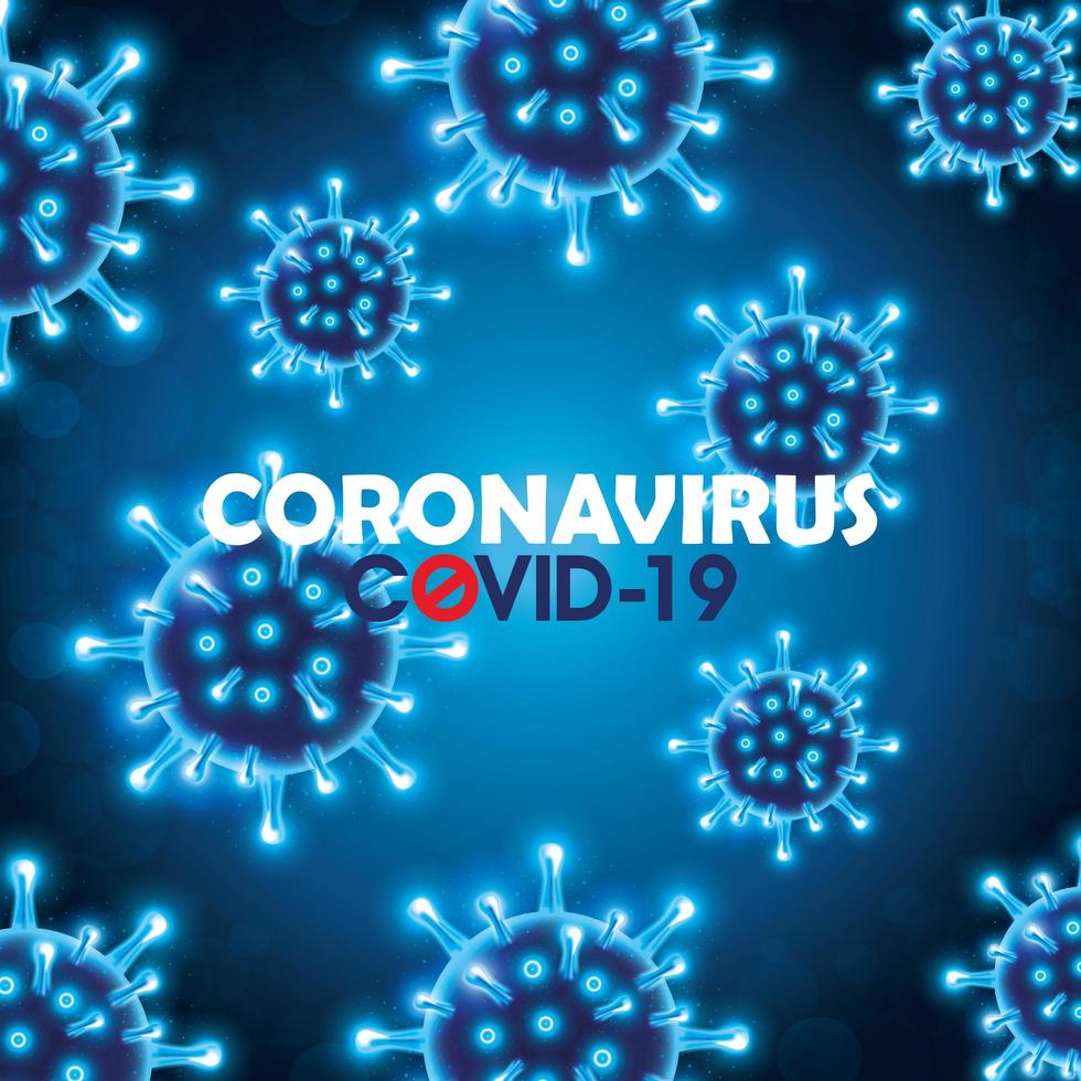 fondo de campaña de coronavirus vector