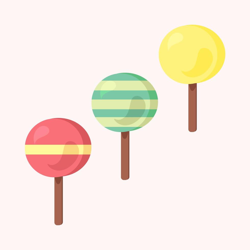 vector conjunto de helados