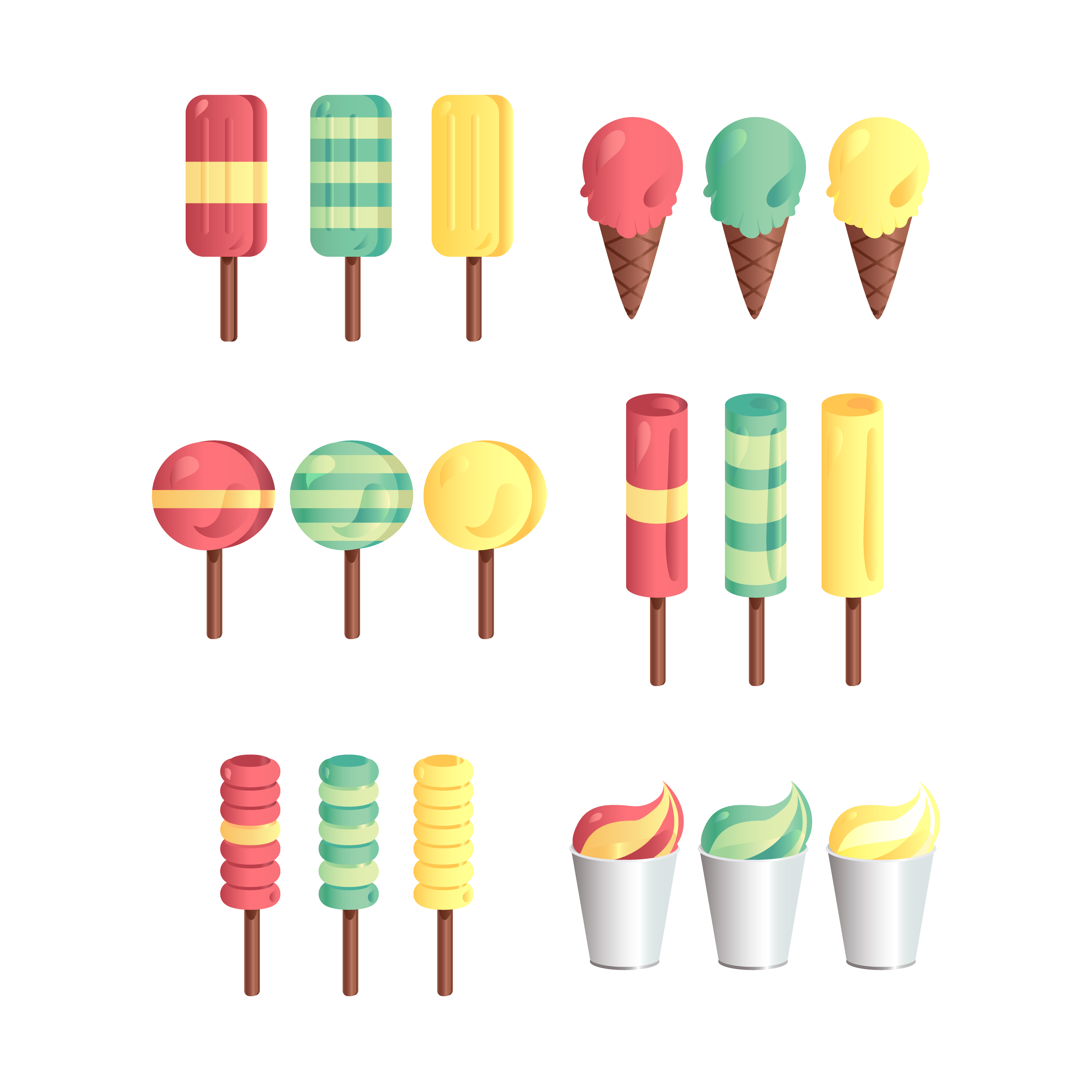 Flat icing. Мороженое разные цвета задание. Мороженое шаблон для английского по теме цвета. Ice Cream 3 Color.