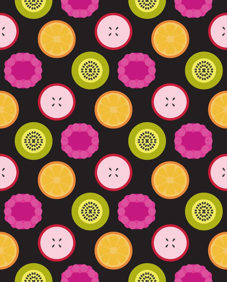 Vector fruits seamless pattern