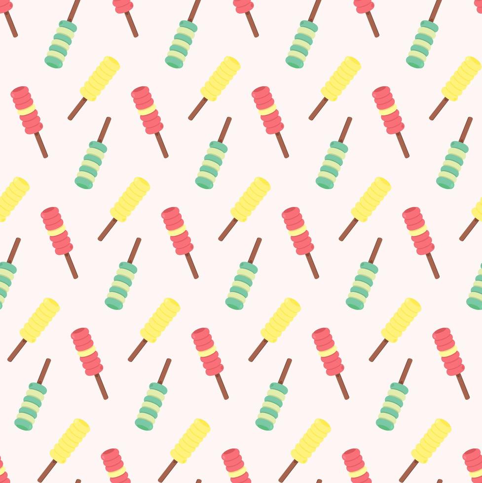 Vector seamless pattern from ice-creams