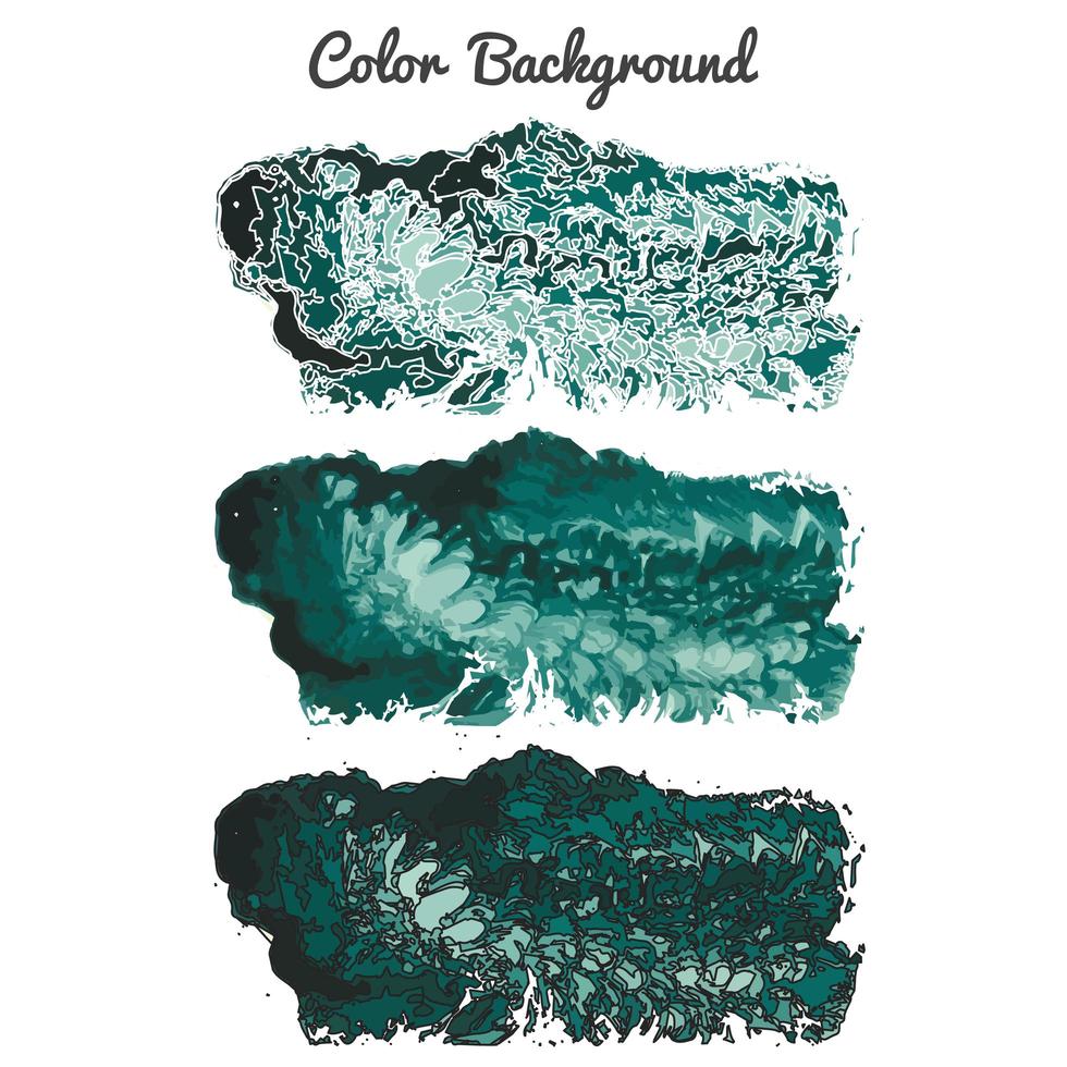 Bright abstract template with watercolor spot and splatter vector