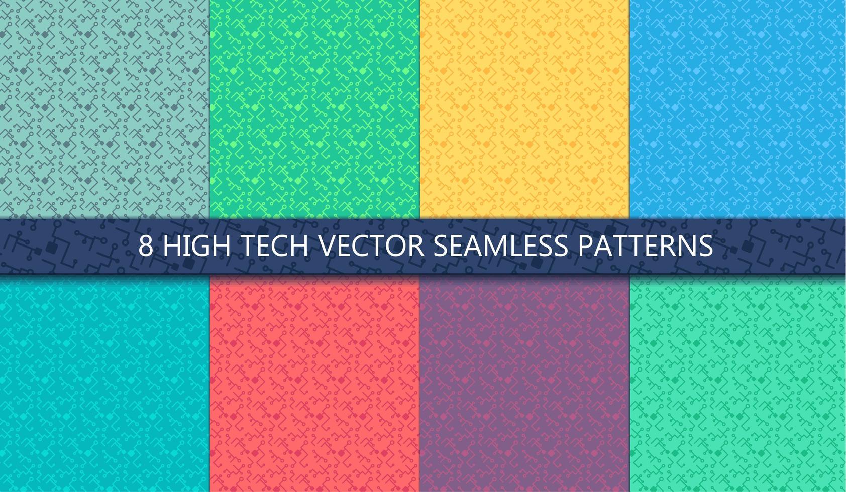 Computer Processor Chip Seamless Pattern vector