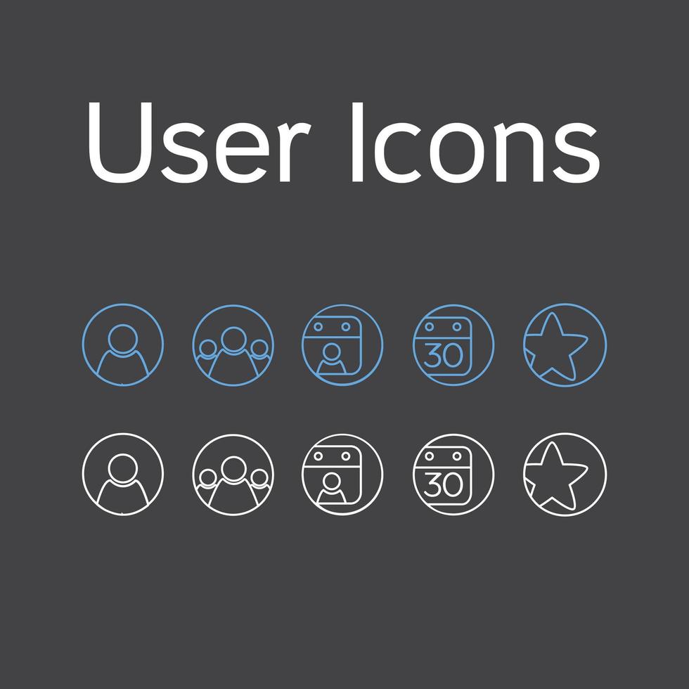 Vector User Icons