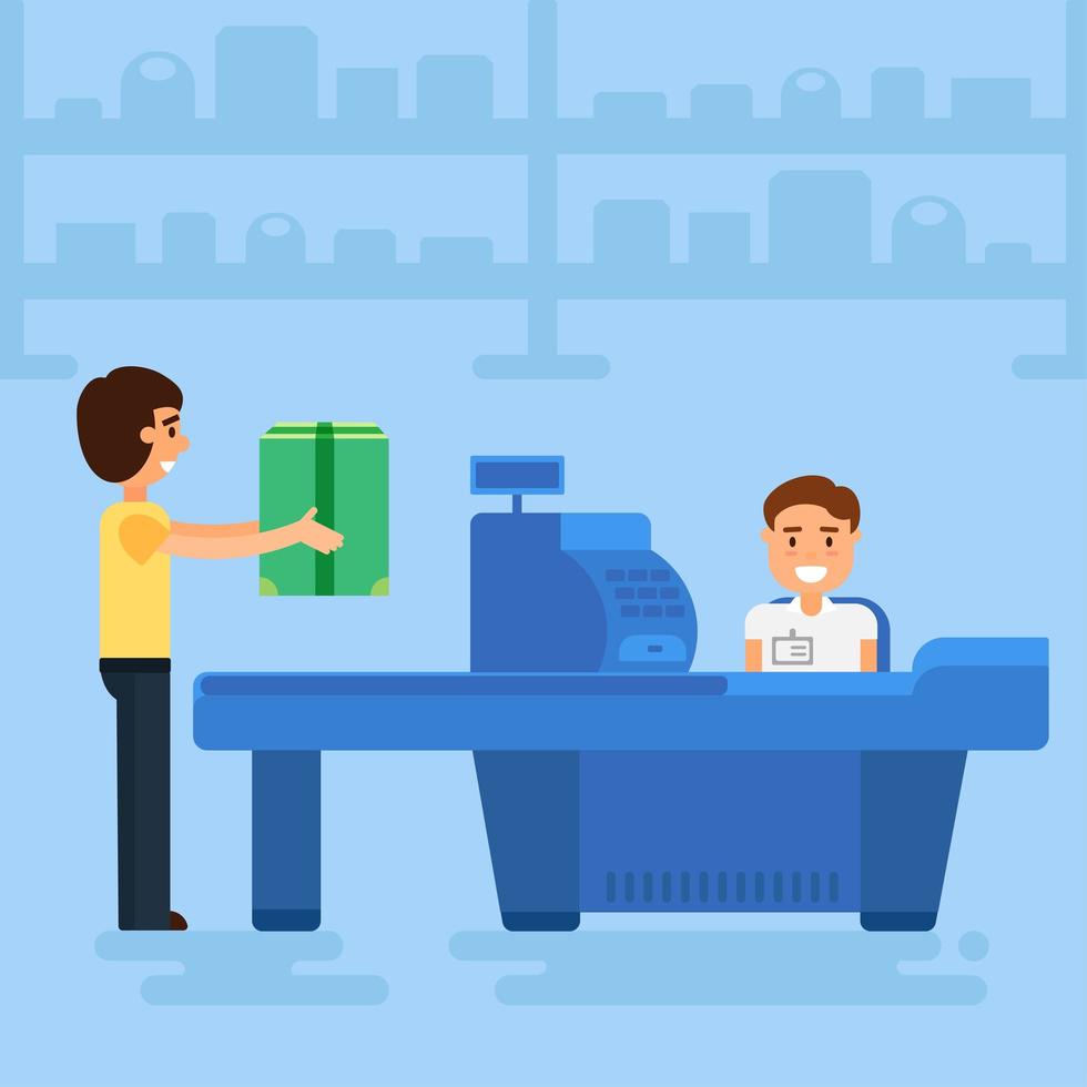 Shopping concept illustration vector