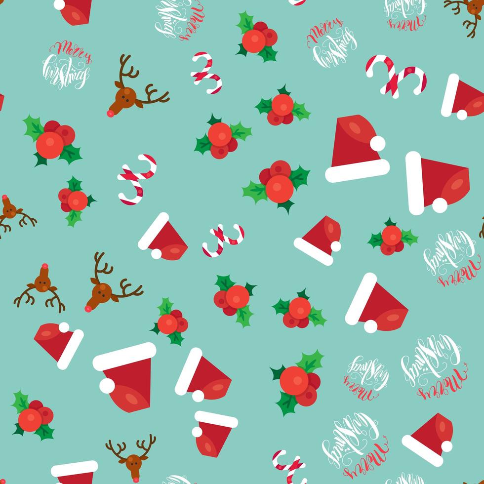 Merry Christmas Seamless Pattern vector