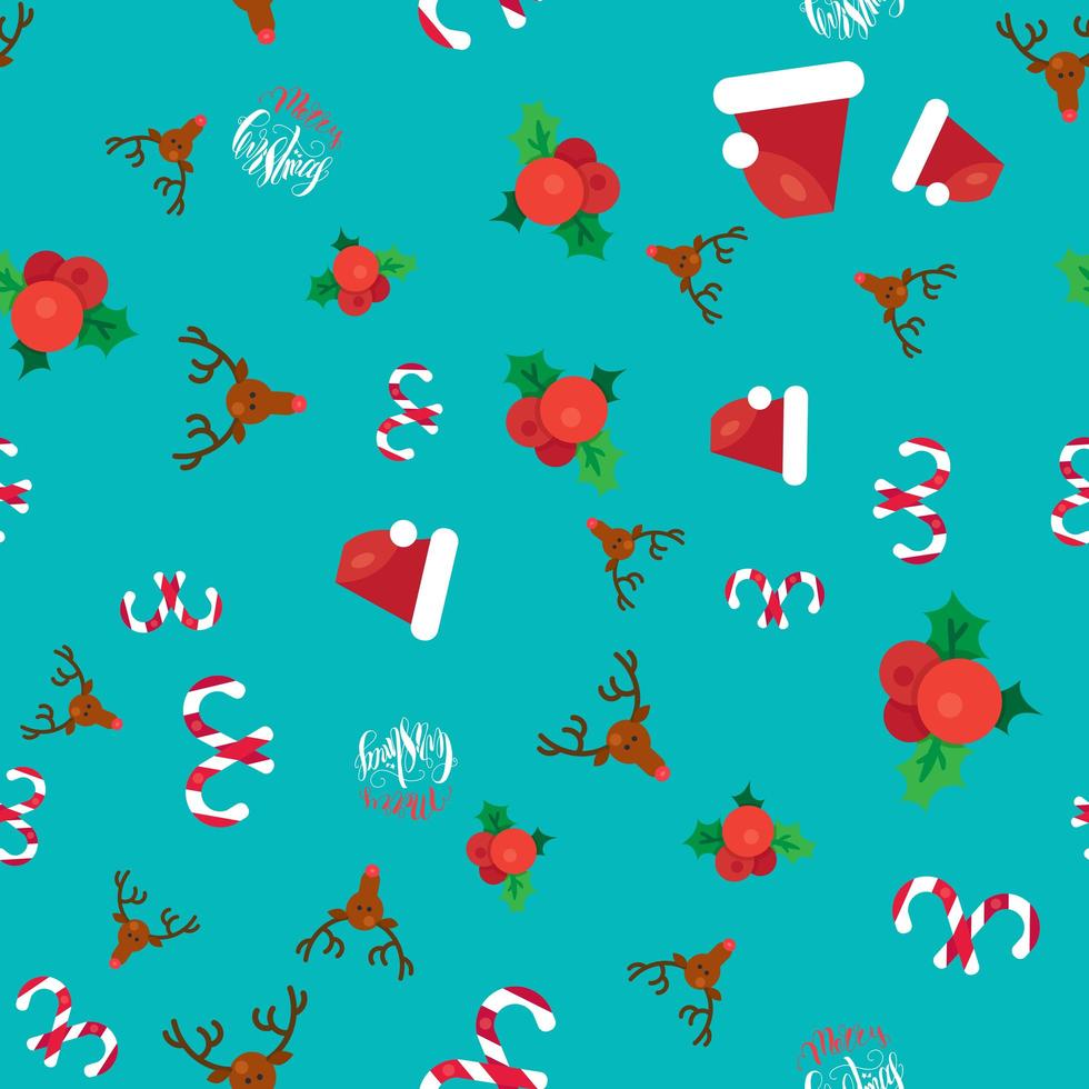 Merry Christmas Seamless Pattern vector