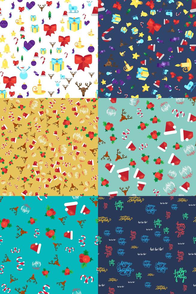 Merry Christmas Seamless Pattern vector