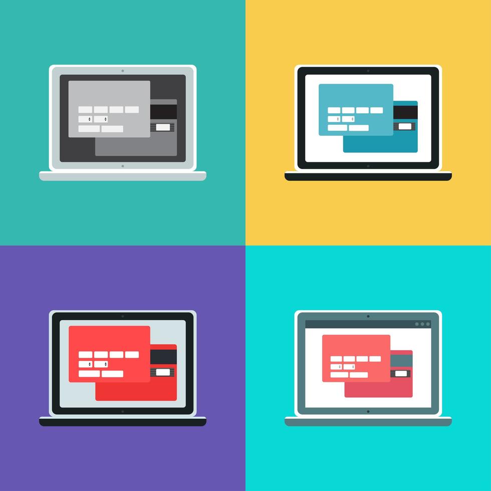  Template of Computer Online Shopping Form 1998624 Vector Art at