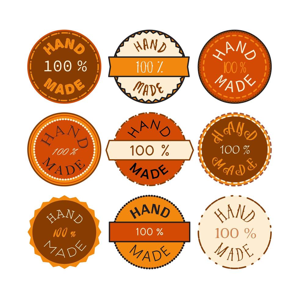 Hand Made Badge vector