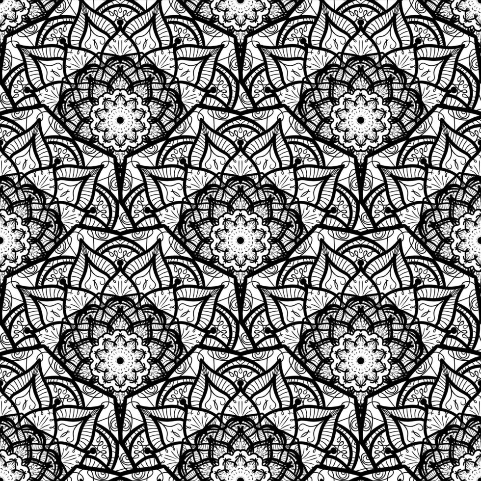 Mandala Seamless Pattern vector