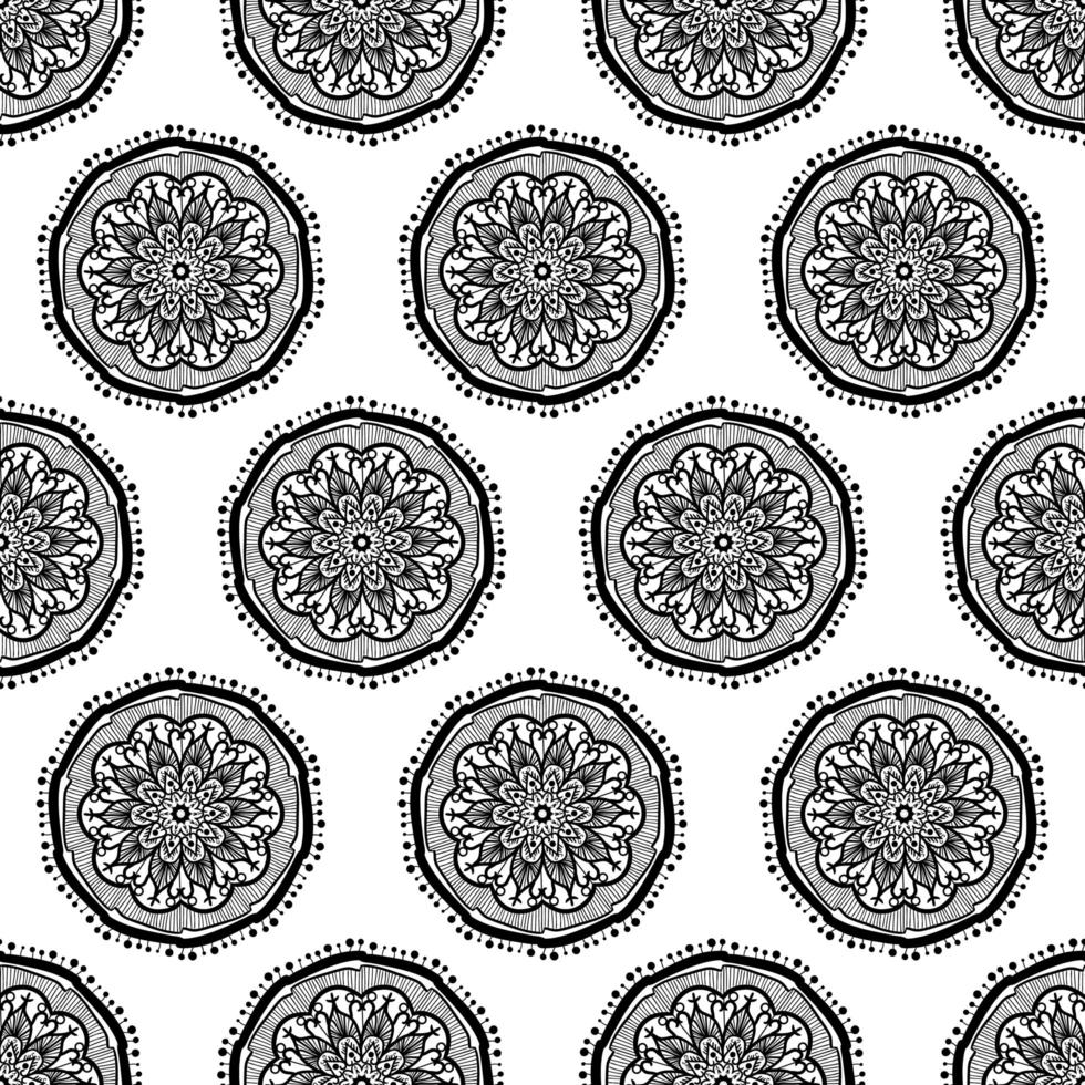Mandala Seamless Pattern vector