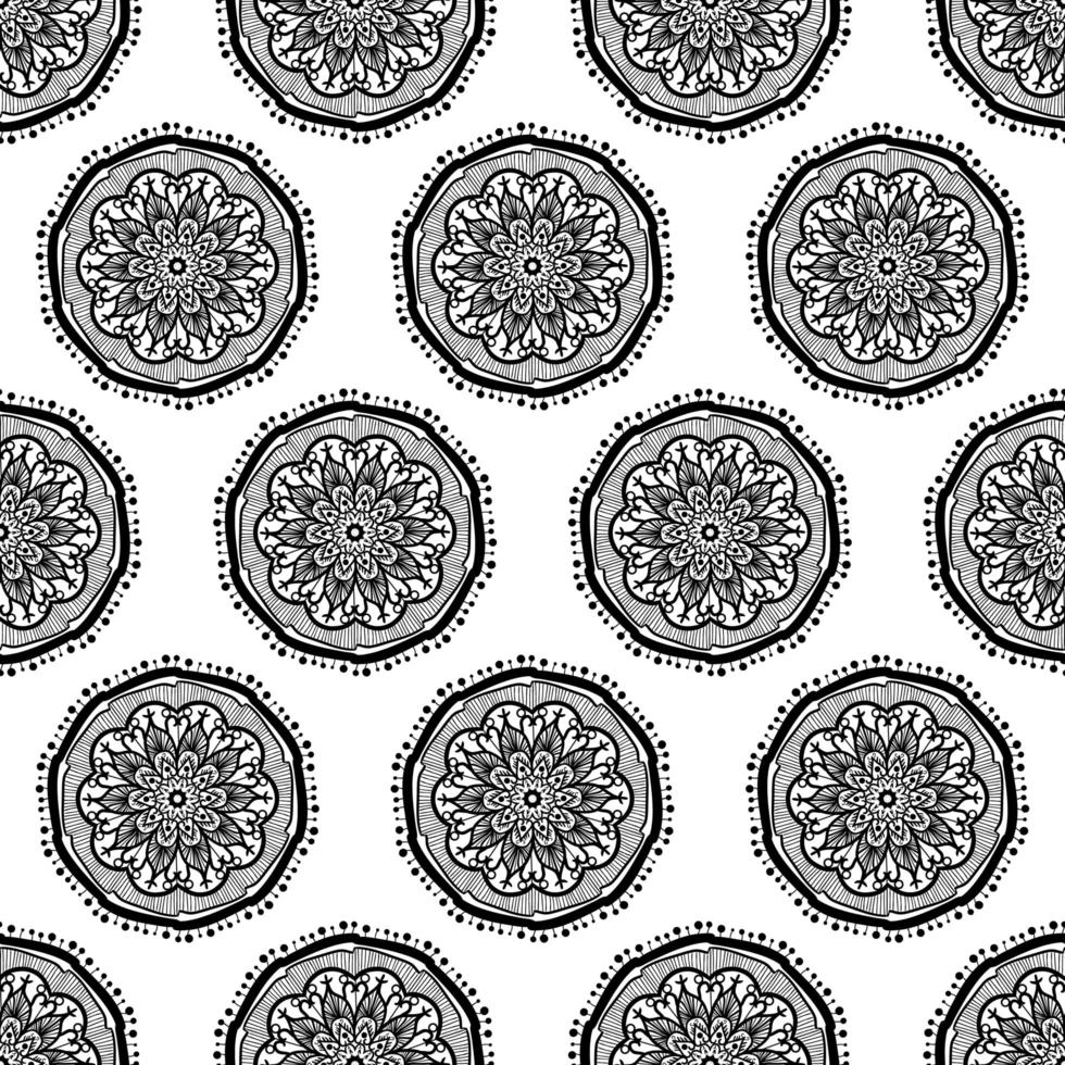 Mandala Seamless Pattern vector