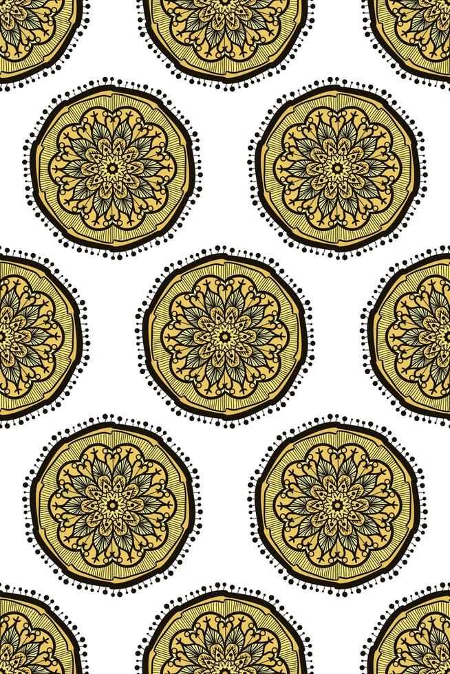 Mandala Seamless Pattern vector