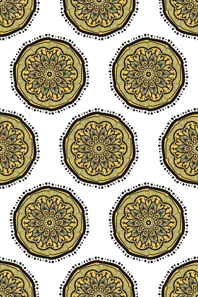 mandala de patrones sin fisuras vector