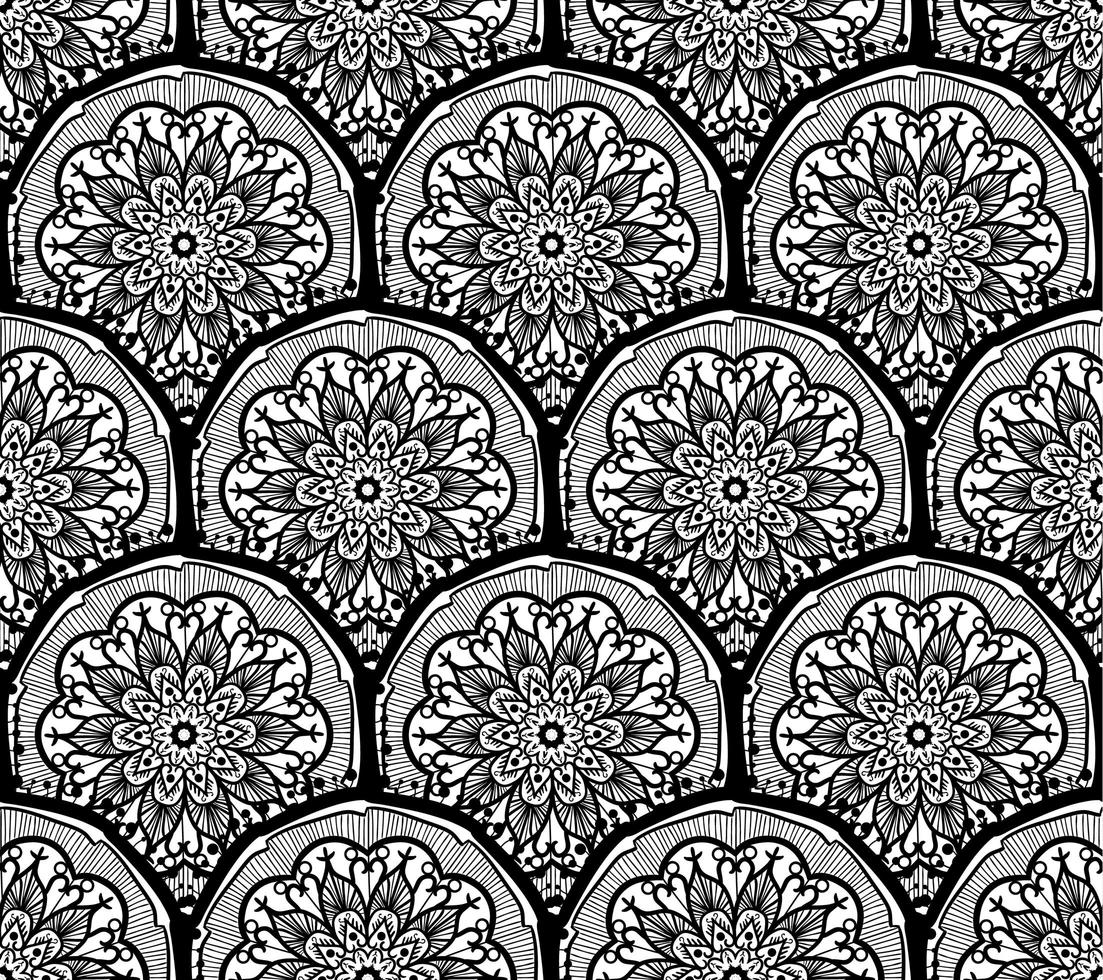 Mandala Seamless Pattern vector