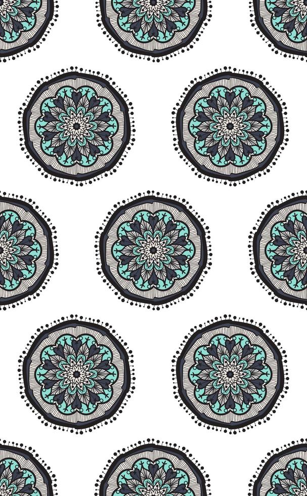 mandala de patrones sin fisuras vector