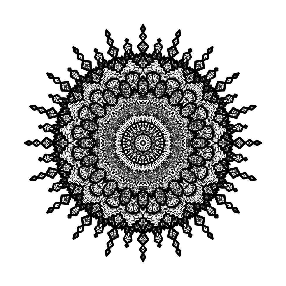 Mandala Line Template vector