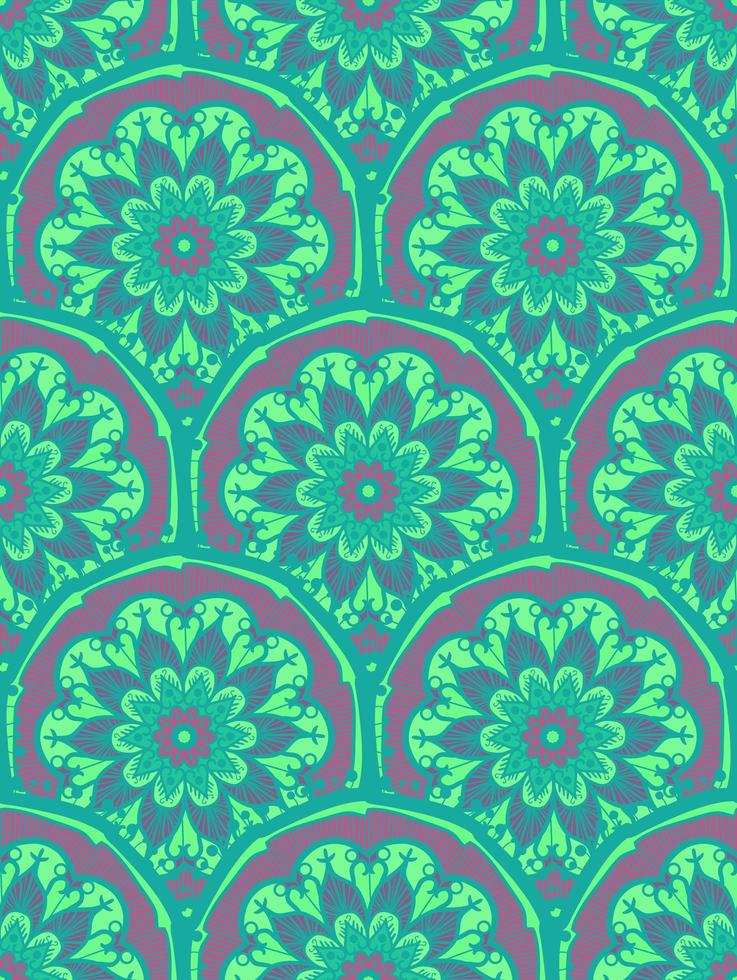 Mandala Seamless Pattern vector