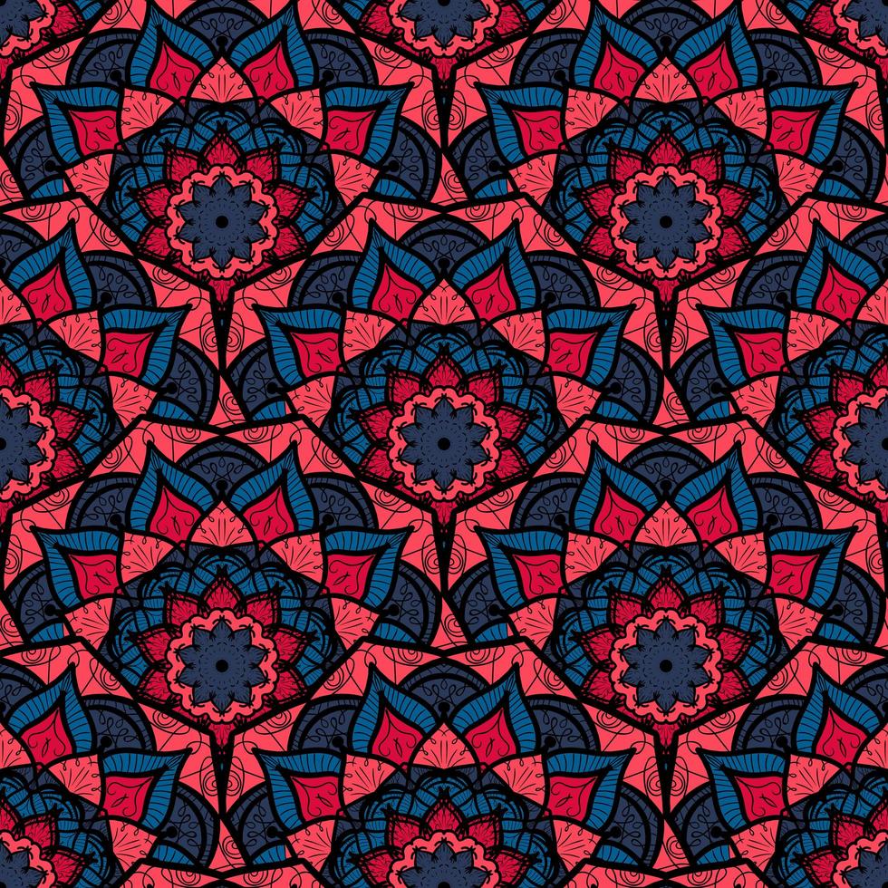 Mandala Seamless Pattern vector