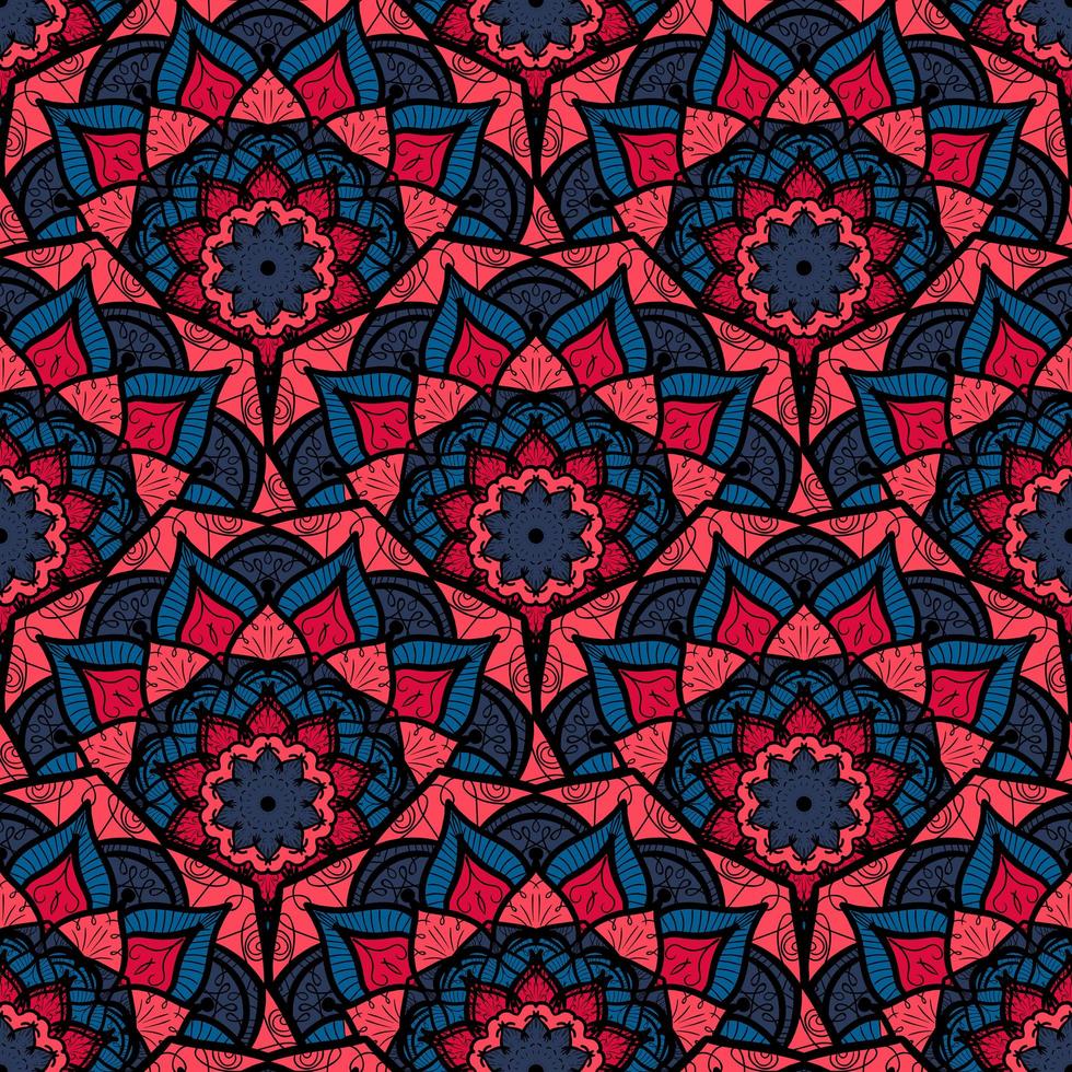 Mandala Seamless Pattern vector