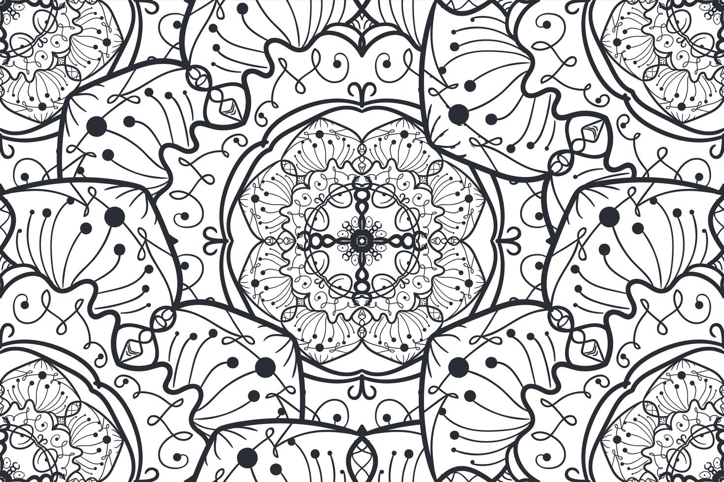 Mandala Seamless Pattern vector