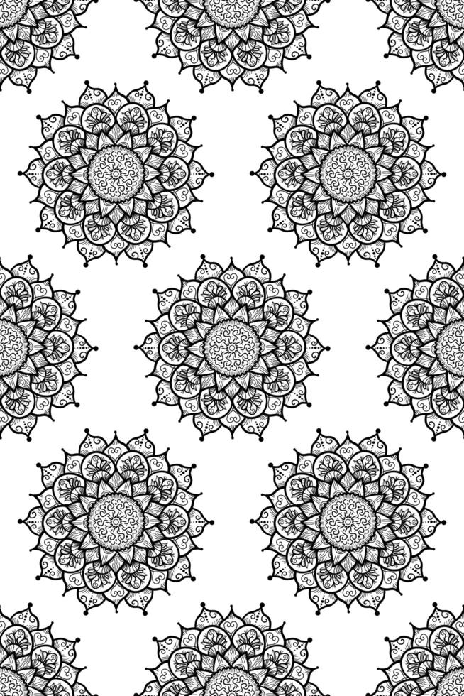 Mandala Seamless Pattern vector