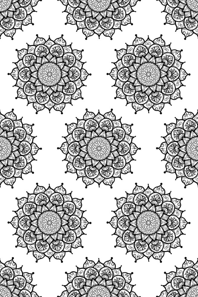 Mandala Seamless Pattern vector