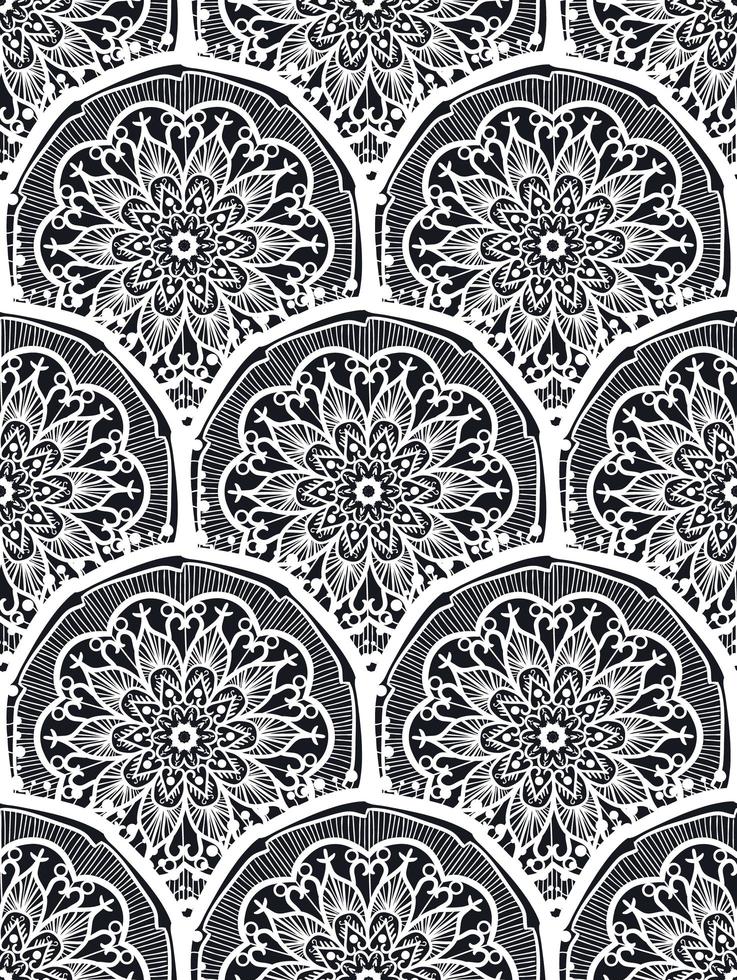 Mandala Seamless Pattern vector