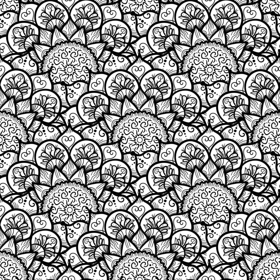 Mandala Seamless Pattern vector