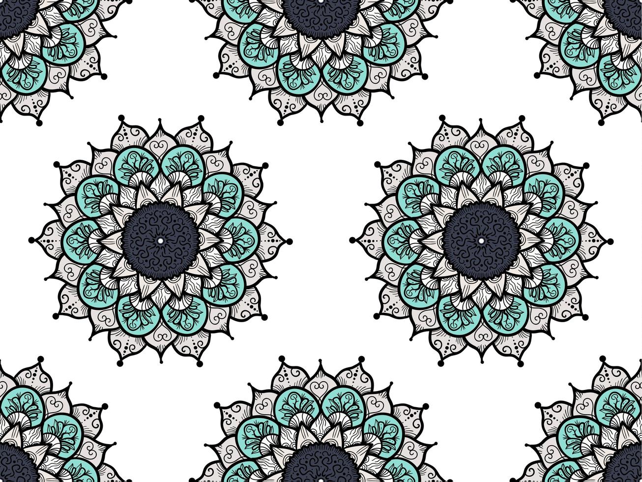 Mandala Seamless Pattern vector