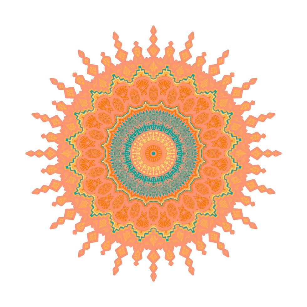 Mandala Line Template vector