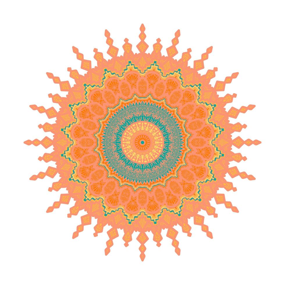 Mandala Line Template vector