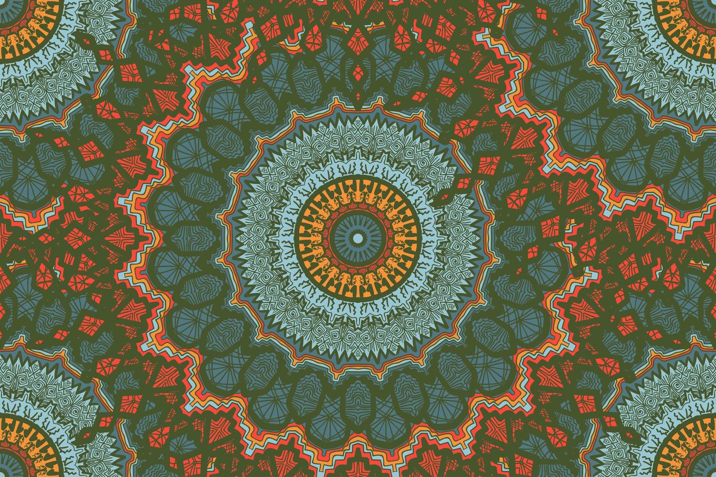 mandala de patrones sin fisuras vector