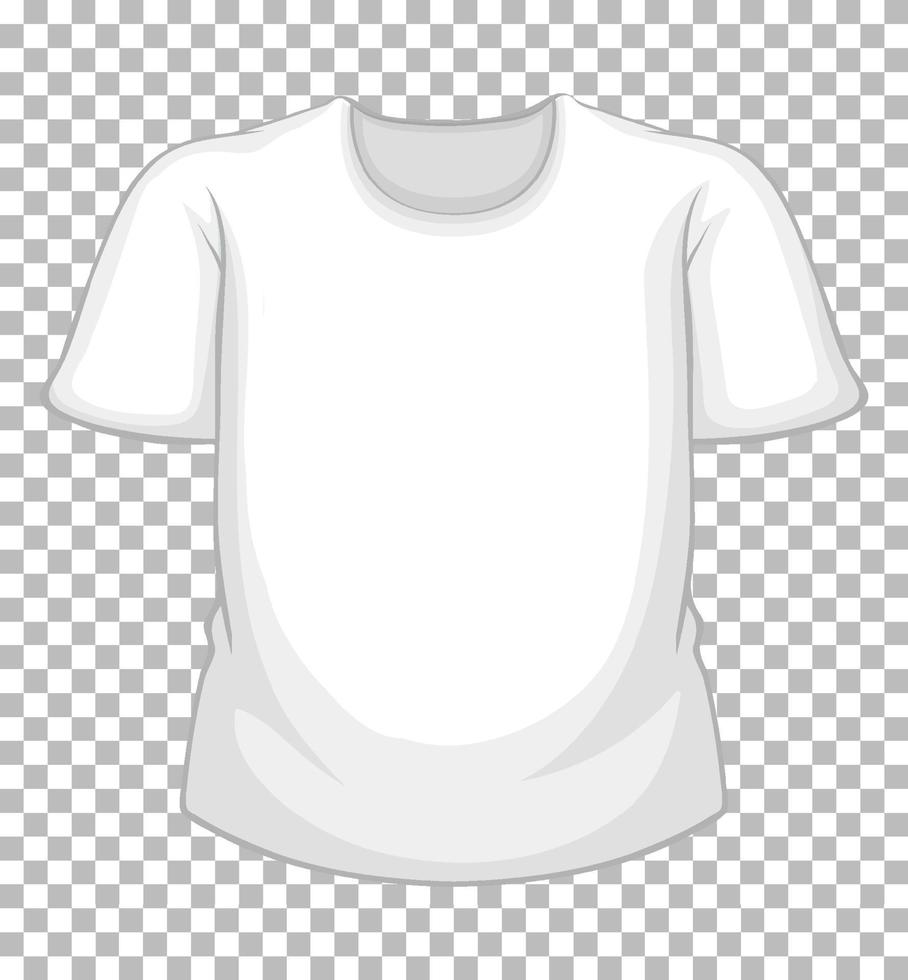 camiseta blanca en blanco aislado vector