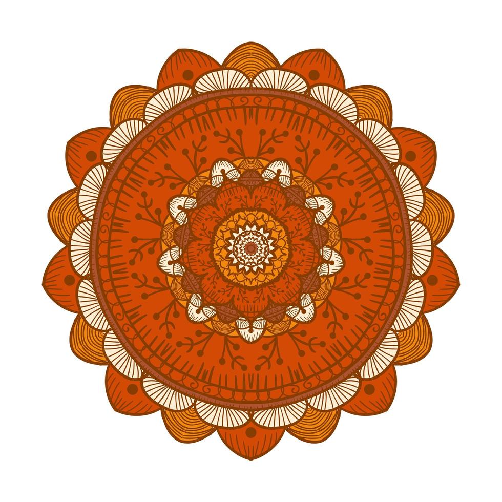 Mandala Line Template vector