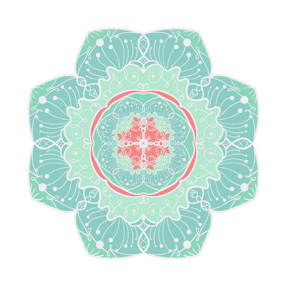 Mandala Line Template vector
