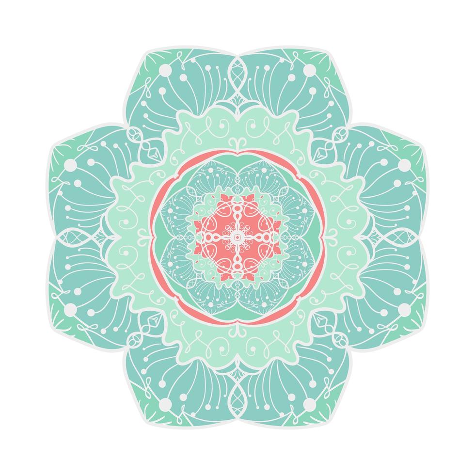 Mandala Line Template vector