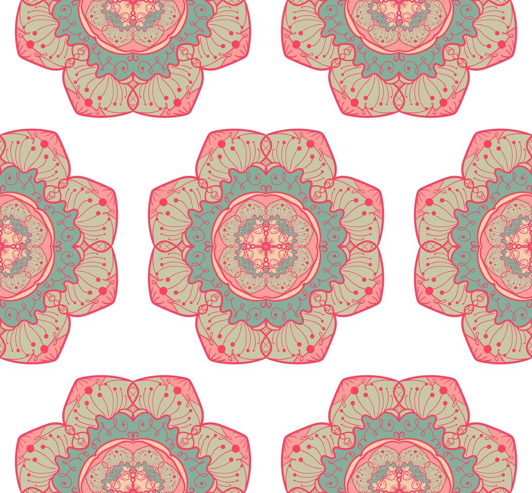 Mandala Seamless Pattern vector