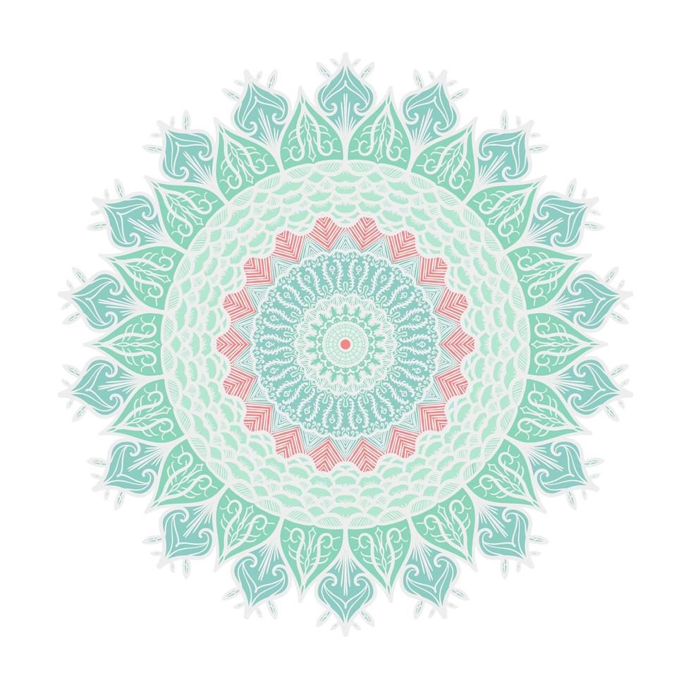 Mandala Line Template vector