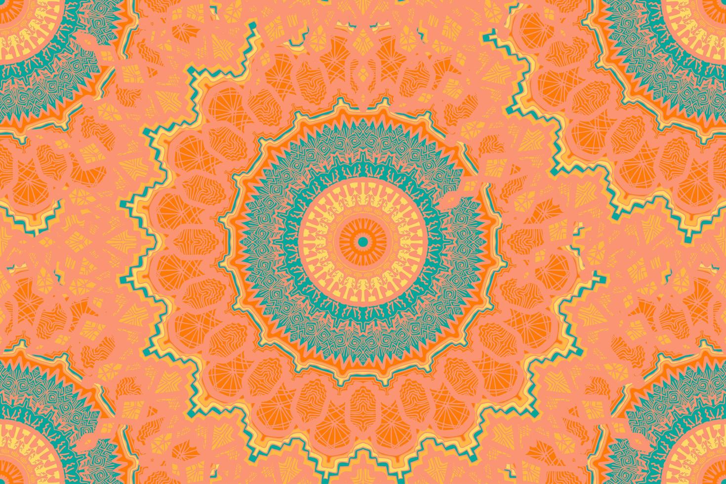 Mandala Seamless Pattern vector