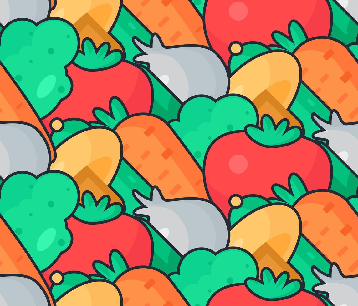 Fresh Vegetable Salad vector
